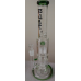 BZRK Waterpipe with Showerhead and Honey Comb Perc Green 15in