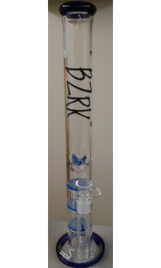 BZRK Waterpipe with Honeycomb Perc Blue