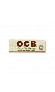 OCB Organic Hemp Single Wide Unbleached Rolling Papers