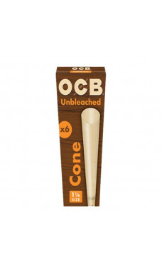 OCB Virgin 1.25 Unbleached Cones 6pk