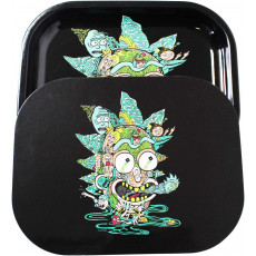 Small Metal Rolling Tray with Magnetic Lid
