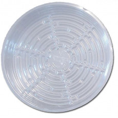 Clear 12in Plastic Plant Saucer