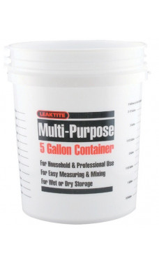 Leaktite Multi-Purpose Container Measuring Bucket 5-gallon