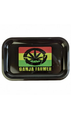 Ganja Farmer Medium Metal Rolling Tray 