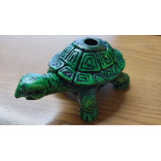 Polyresin Turtle Pipe