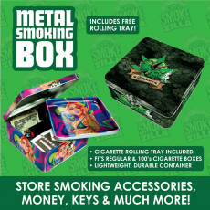 Smokezilla Metal Smoking Box with Rolling Tray