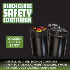 Smokezilla Black Glass Safety Container
