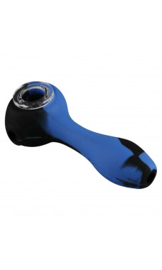 Large Silicone Hand Pipe with Glass Bowl