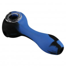 Large Silicone Hand Pipe with Glass Bowl