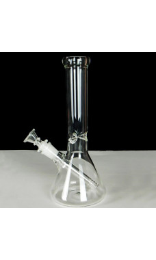 Clear Beaker Waterpipe Heavy 12in