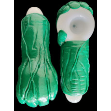3D Glass Hulk Spoon Hand Pipe
