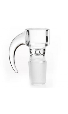 Clear Glass Bowl with Handle 14mm Male