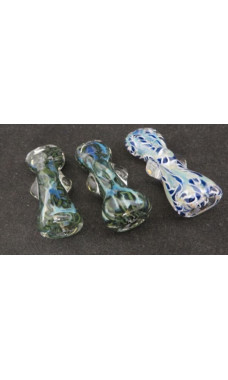 Ribbon Twist Silver Fumed One Hitter