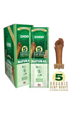 Endo Organic Hemp Wraps Wowie Natural 5pk