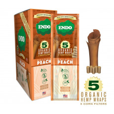Endo Organic Hemp Wraps Georgia Peach 5pk