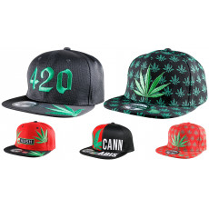 Cannabis Style Embroidered Sports Cap