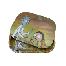 Rick and Morty Gold Design Metal with Magnet Cover