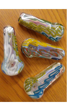 Multi-Color Square Hand Pipe with Ribbons
