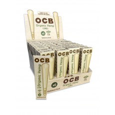 OCB Organic Hemp 1.25 Unbleached Cones 6pk