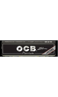OCB Premium Slim Rolling Papers Plus Tips