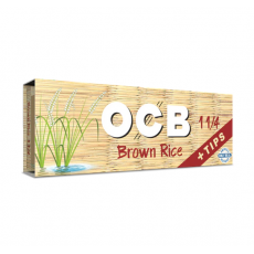 OCB Brown Rice 1.25 Rolling Papers Plus Tips