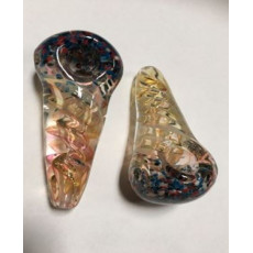 Frit Fumed with Twist Hand Pipe
