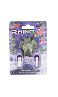 Rhino 69 Male Enhancement 500k Twin Pack Capsules