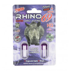 Rhino 69 Male Enhancement 500k Twin Pack Capsules