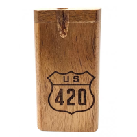 Large Wood Dugout with Twist Top