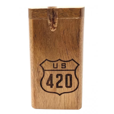 Large Wood Dugout with Twist Top