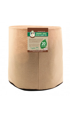 Gro Pro Premium Round Fabric Pot 20 gallon tan