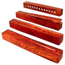 Wood Box incense burner - assorted 