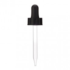 Glass Pipette with black bulb closure